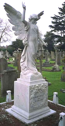 Marie Corelli's gravestone (her own design)