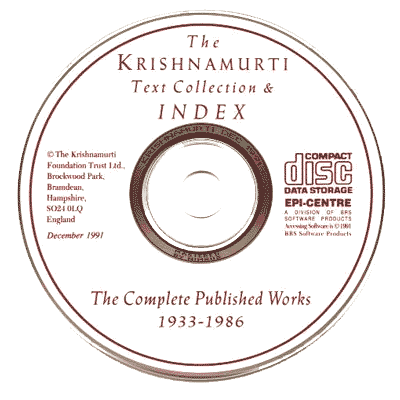 Jiddu Krishnamurti - Complete Published Works (cdrom)